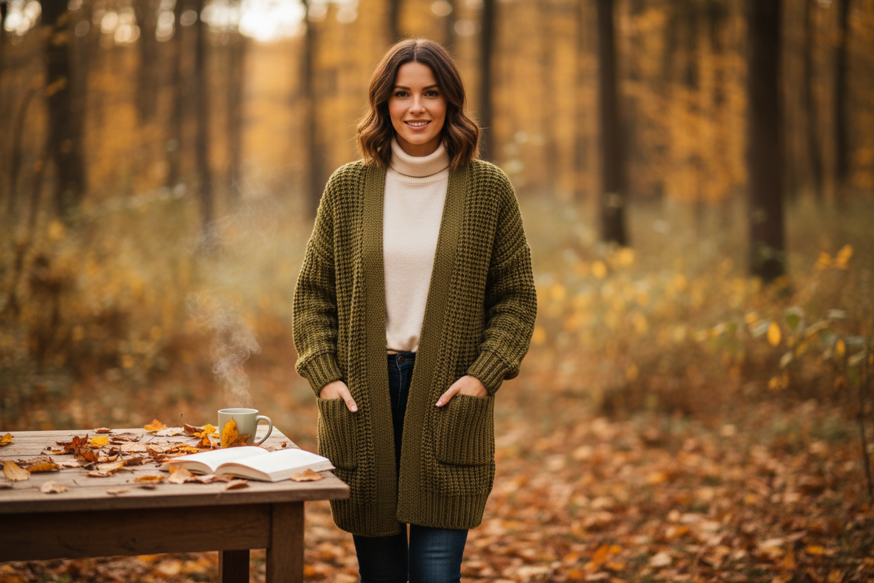 Grøn Cardigan Dame: Sådan Styles Du Den Perfekt
